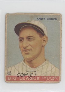 1933 Goudey Big League Chewing Gum R319 Andy Cohen #52 Rookie RC