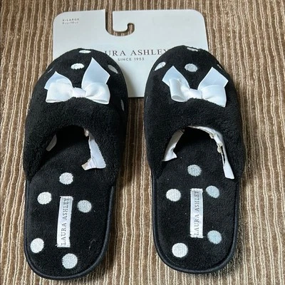 Zapatillas Laura Ashley blancas y negras a lunares nuevas con etiquetas talla 9,5-10,5 Foto 1 de 4