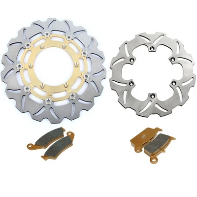 Kit de pastillas de rotor de disco de freno trasero delantero dorado flotante dorado para Suzuki DRZ400SM 2005-2024 Foto 1 de 4