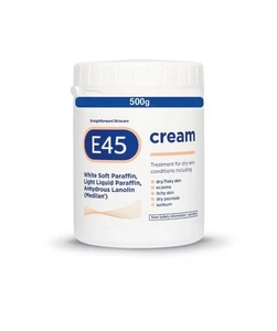 E45 Cream 500 g Tub – Moisturiser for Dry Skin and 500 g (Pack of 1) - Picture 1 of 2