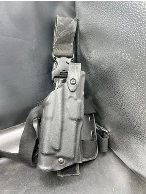 SAFARILAND 6005 SLS LVL2 Tactical Leg Holster GLOCK 19 23 w/ LIGHT, STX BLK RH - Image 1 of 4