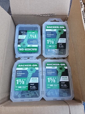 Tornillos para tablero de cemento HardieBacker 9 X 1-5/8 140PK X4  Foto 1 de 3