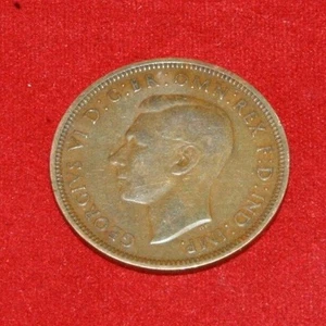 UK Half Penny George VI 1941 KM# 844 Sp# 4115 - Picture 1 of 2