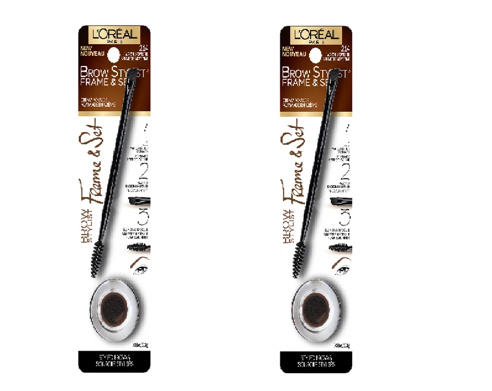 L'Oreal Brow Stylist Frame and Set for Defined Brows Cream Pomade (Pack of 2) - Image 1 of 1