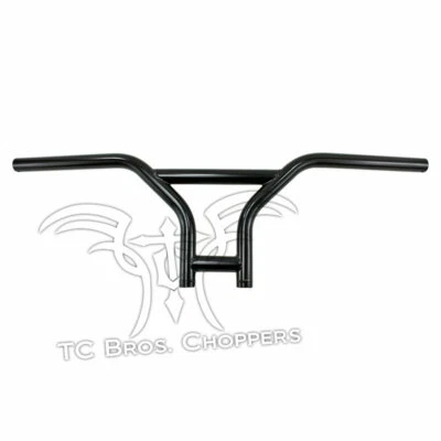 Manillar BMX TC Bros. 1" negro con hoyuelos Sportster Dyna Bobber Chopper barras simios Foto 1 de 4