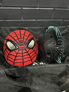 X 2 Kids Bike Helmets Spider-Man Mohawk - Picture 1 of 6