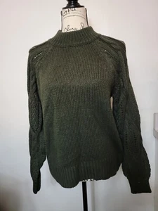Who What Wear Womens Sweater Dark Green Size Medium - Picture 1 of 10
