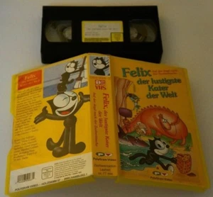 FELIX Der Lustigste Kater Der Welt VHS Anime Cartoon Tape Made In Germany Import - Foto 1 di 2