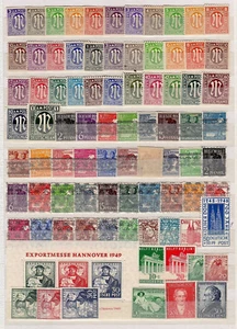 A u. Bi. Zone ** - aus Nr. 1 - 110 o. Bauten u. Ziffern-Überdr.   ( 32450  ) - Picture 1 of 1