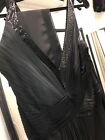 Dynasty Viviana 31012504 size 20 Black evening dress sequin neckline BNWT