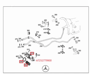 Original Mercedes-Benz A7252779900 Hydraulic Filter, Automatic Gearbox C218 X218 - Picture 1 of 5