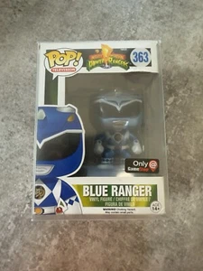 Funko Pop! Blue Ranger #363 Metallic - Power Rangers - *gewölbt* mit Protektor - Bild 1 von 3