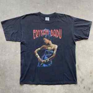 Vintage 2001 Erykah Badu Tour T Shirt XL Musiq Talib Kweli Bootleg Rap Tee