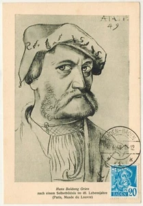 1948-Maximumkarte-Baden-Baldung Hans-Louvre-Yt.Nr.7-R.C01 - Bild 1 von 2