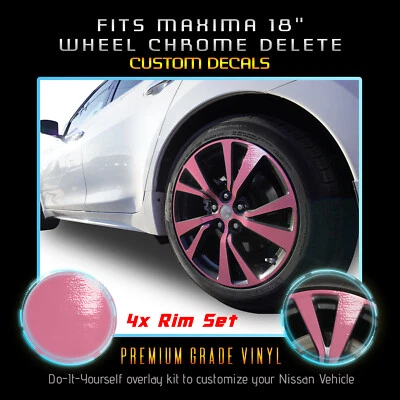 Kit de eliminación de llantas x4 cromadas x4 para Nissan Máxima 2016-2020 - mate brillante Foto 1 de 4