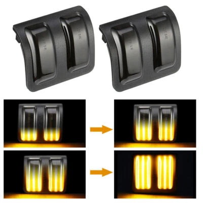 Dynamic Turn Signal LED Side Mirror Indicator Blinker Lights For Ford F250 F350 - Image 1 of 4