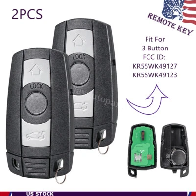2 Replacement for 2006-11 BMW 3 Series 323 325 328 330i xi Ci Remote Car Key Fob - Image 1 of 4