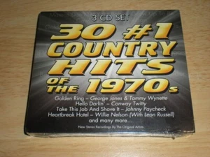 Various Artists: 30 Number #1 Country Hits of the 1970s 3 CD Set NEW SEALED - Picture 1 of 2