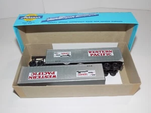 Kit de dos remolques HO Trains Athearn caja azul #5174 Western Pacific 40' nuevo en caja - Imagen 1 de 3