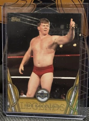2018 Topps Legends of the WWE Gold 01/10 Bob Backlund #5 - Image 1 of 2