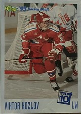 Viktor Kozlov 1993 Classic hockey draft card (#6 - San Jose Sharks)