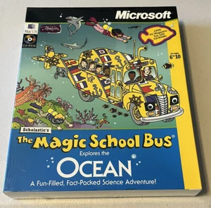 NEW Vintage Mac OS Magic School Bus Ocean CD-Rom Microsoft Rare - Picture 1 of 5