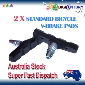 2 pastillas de freno en V estándar para bicicleta para híbridos/confort/bicicletas de montaña - Imagen 1 de 2