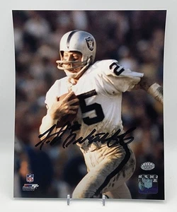 Foto 8x10 firmada por Fred Biletnikoff auto patio Oakland Raiders GTSM - Imagen 1 de 2