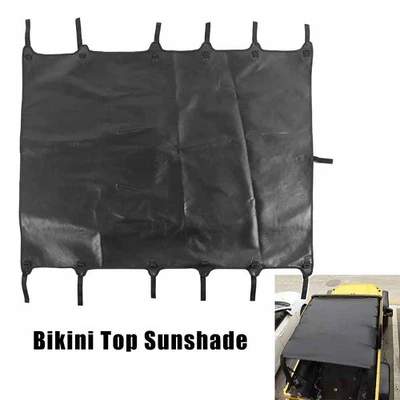 Bikini Leather Top Roof Sunshade for Jeep Wrangler TJ Soft Cover 1997-04 05 06 Foto 1 de 4