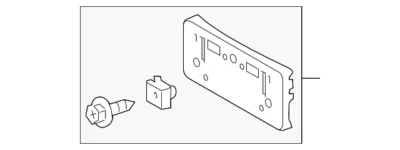 Genuine Lexus License Bracket 52114-53240 - Image 1 of 2