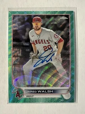 2022 topps chrome baseball Jared Walsh #CVA-JW aqua wave /199 - Image 1 of 4