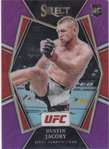 Panini UFC Select 2022 No. 189 Dustin Jacoby Rookie Purple Prizm 24/50 - Picture 1 of 2