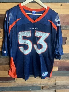 Vintage Bill Romanowski Denver Broncos Jersey Size 52 NFL Football Champion tags - Picture 1 of 14