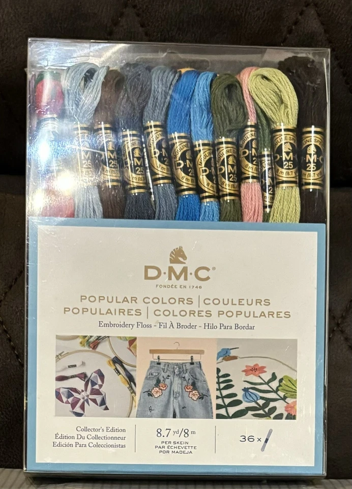 DMC Popular Colors Floss Collector's Edition 36 Skeins See Back For Exact Colors - Image 1 of 2