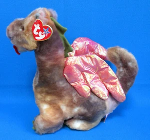 GRANDE DRAGO DI SCORCH PELUCHE MORBIDO RED SHINY WINGS TY BEANIE BUDDY VINTAGE 1999 - Foto 1 di 10