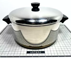 Vintage Revere Ware 1801 Kupferboden 6 Quart Suppentopf mit Deckel Clinton, ILL 92h - Bild 1 von 11