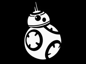 Calcomanía de vinilo Star Wars Droid Sphero BB8 ventana de coche pegatina de pared ELIGE TAMAÑO COLOR - Imagen 1 de 2