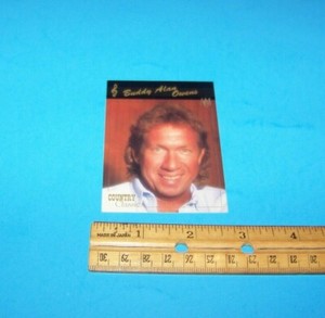 Buddy Alan Owens  Collectible Photo Card  Musicards  Country Music 
