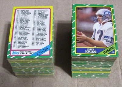1986 Topps Football (Cards 201-396) (Pick Choose Complete) - Image 1 of 2
