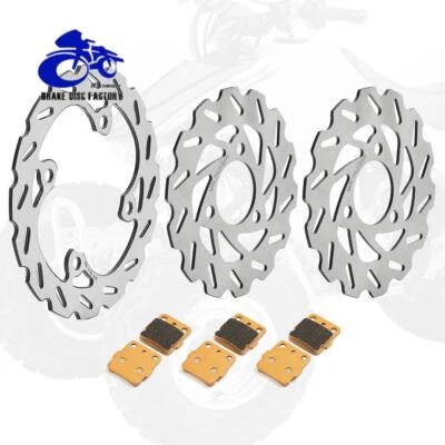 For Honda Sportrax 400 TRX400EX TRX400X 01-13 Front Rear Brake Disc Rotors Pads - Image 1 of 4
