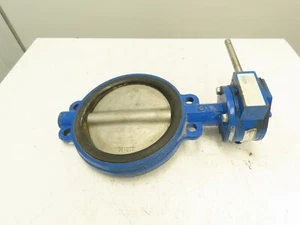 ABZ 396-979 10" Butterfly Valve Cast Iron Wafer 316SS Disc Manual Gear Operator - Picture 1 of 10