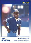 1989 Star Gordon Baseball Card #5 Tom Gordon/1988 Season - Minors