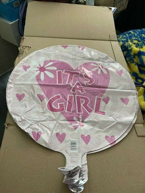 It's A Girl Hearts Foil Balloon New!!! - Image 1 of 1