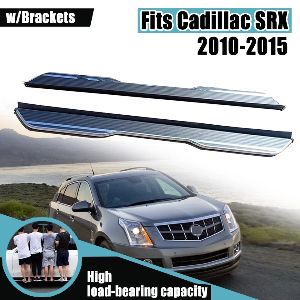 2PCS Running Boards Side Steps For Cadillac SRX 2010-2015 Fixed Pedals Nerf Bars — 第 1/4 张图片
