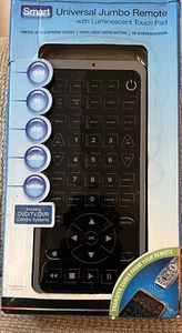 Sharper Image Smart Universal Jumbo Remote w/ Luminescent Touch Pad - 8 Devices - Picture 1 of 6