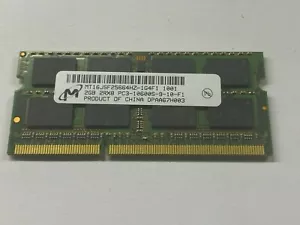 Micron laptop memory 2GB 2RX8 PC3-10600S-9-10-F1 - Picture 1 of 2