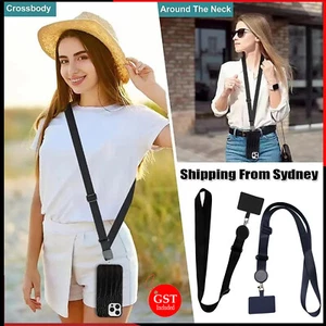 1/3x Universal Mobile Phone Lanyard Crossbody Hanging Neck Strap Patch Cord Rope - Picture 1 of 16