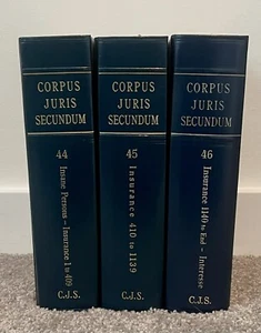 Corpus Juris Secundum Encyclopedias CJS Law Books Lot 3, Vol. 44 45 & 46 - Bild 1 von 23