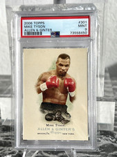 Mike Tyson Heavyweight Boxer RARE 2006 Topps Allen & Ginter  Card PSA 9