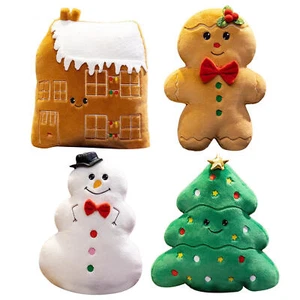 Gingerbread Plush Snowman Doll Ginger Bread Man Decor Gingerbread convenient - Picture 1 of 6